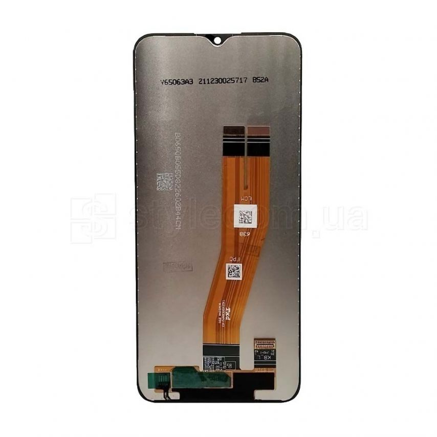Дисплей (LCD) для Samsung Galaxy A03/A035 160.5х72мм з тачскріном black (IPS) Original Quality (УЦІНКА! Скол скла збоку)