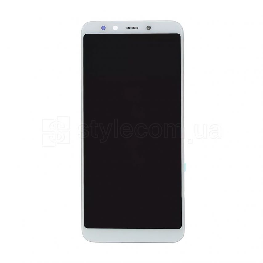 Дисплей (LCD) для Xiaomi Mi A2, Mi 6X з тачскріном і рамкою white Original Quality (УЦІНКА! Пошкодження рамки)