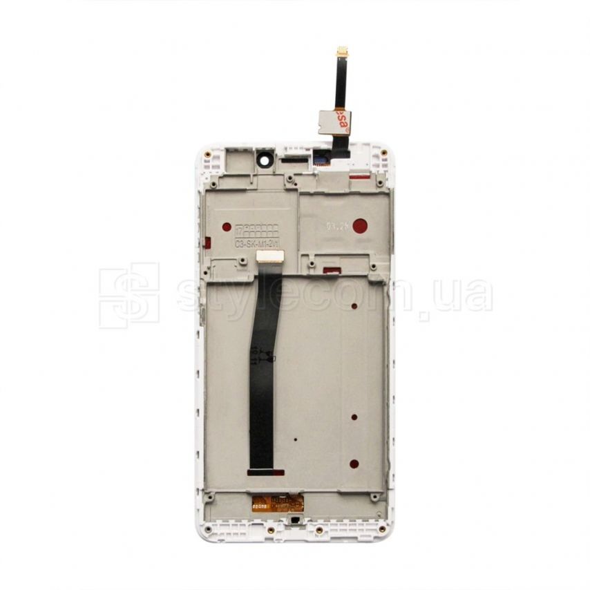Дисплей (LCD) для Xiaomi Redmi 4A с тачскрином white High Quality (УЦЕНКА! Скол стекла сверху)
