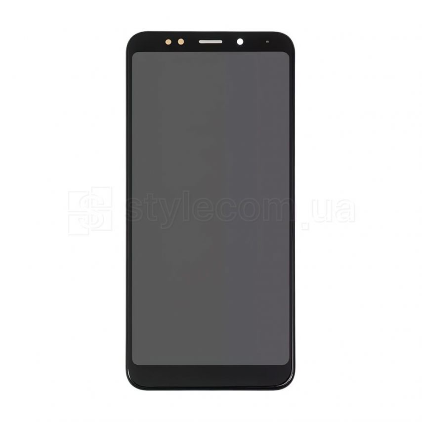 Дисплей (LCD) для Xiaomi Redmi 5 Plus с тачскрином и рамкой black High Quality (УЦЕНКА! Отслойка сверху)