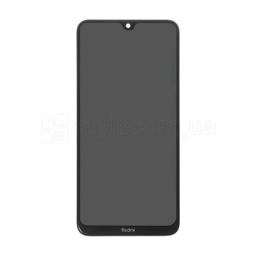 Дисплей (LCD) для Xiaomi Redmi 8, 8A з тачскріном (з датчиком наближення) і рамкою black Original Quality (УЦІНКА! Пошкодження рамки)