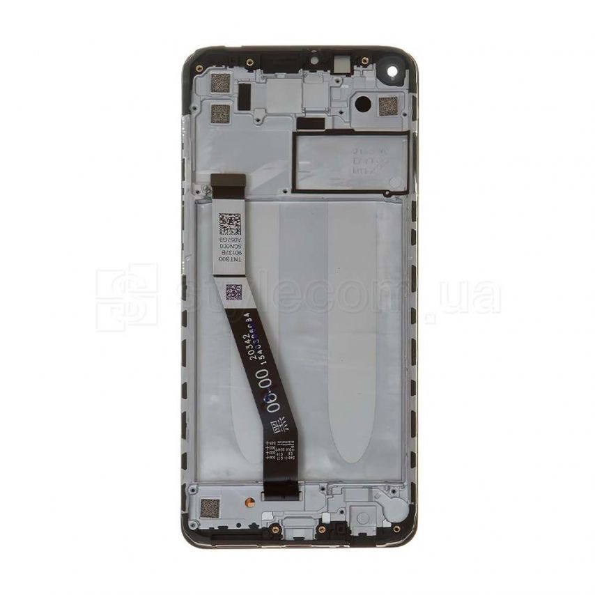 Дисплей (LCD) для Xiaomi Redmi Note 9, Redmi 10X 4G з тачскріном і рамкою black Original Quality (УЦІНКА! Відшарування біля камери)