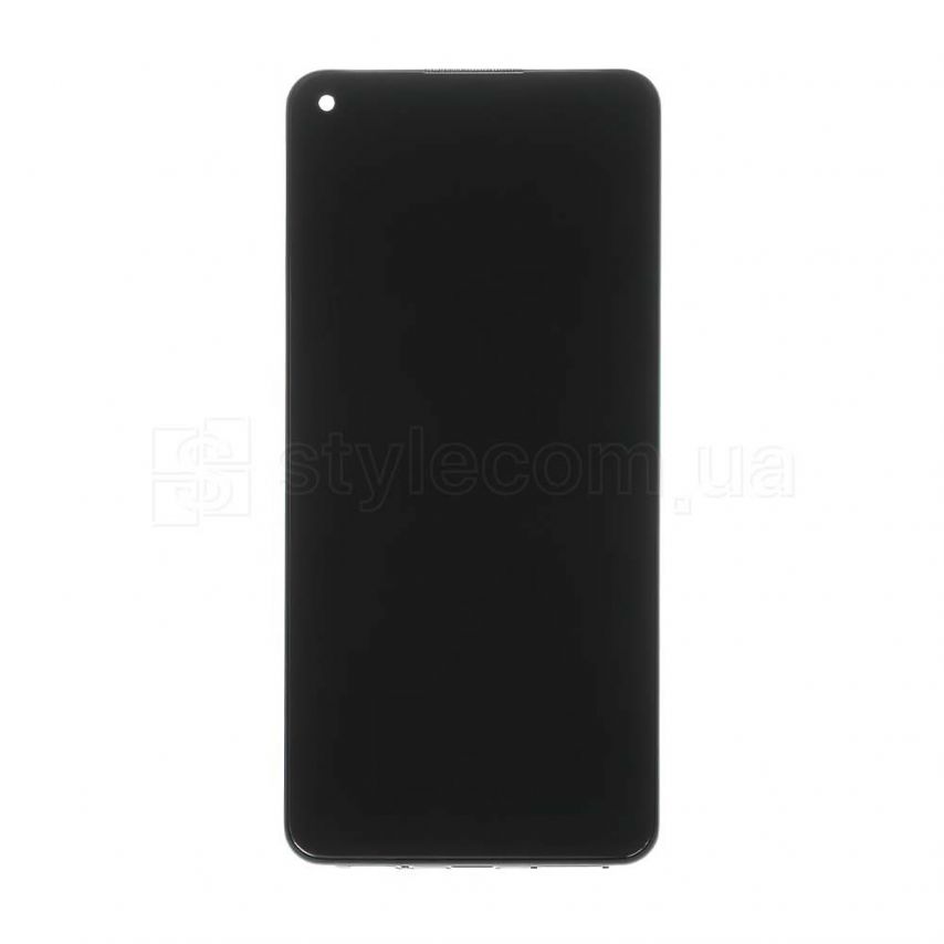 Дисплей (LCD) для Xiaomi Redmi Note 9, Redmi 10X 4G з тачскріном і рамкою black Original Quality (УЦІНКА! Відшарування біля камери)
