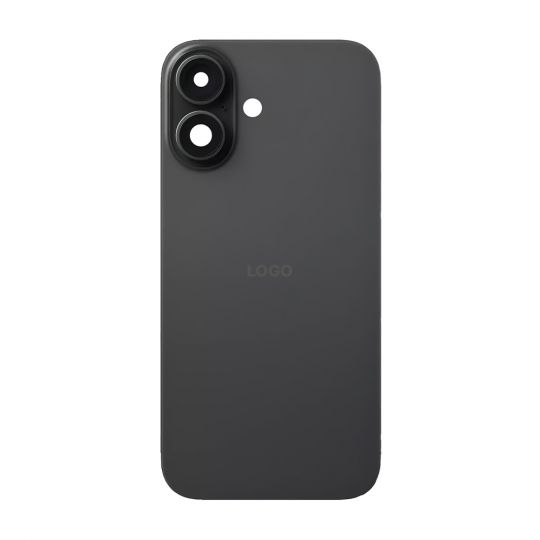 Задняя крышка для Apple iPhone 16 с рамкой и стеклом камеры Black Original Quality - купить за 589.19 грн в Киеве, Украине