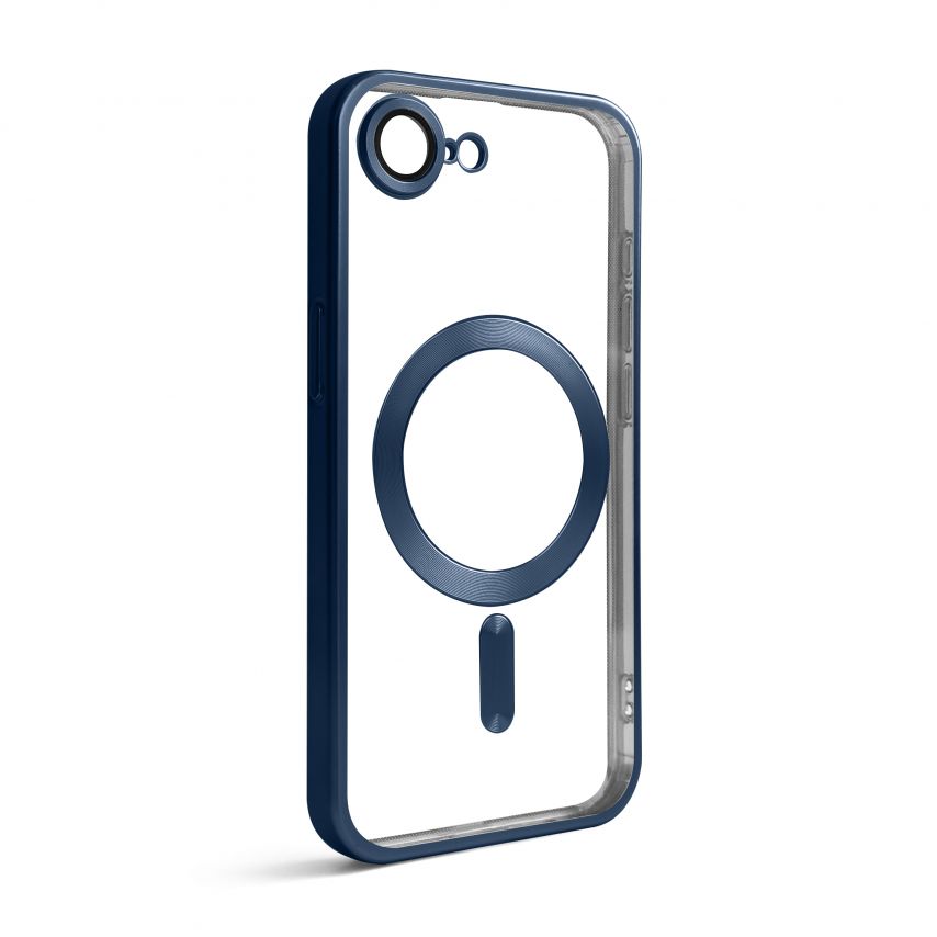 Чехол с функцией MagSafe для Apple iPhone 16e dark blue (07) матовый