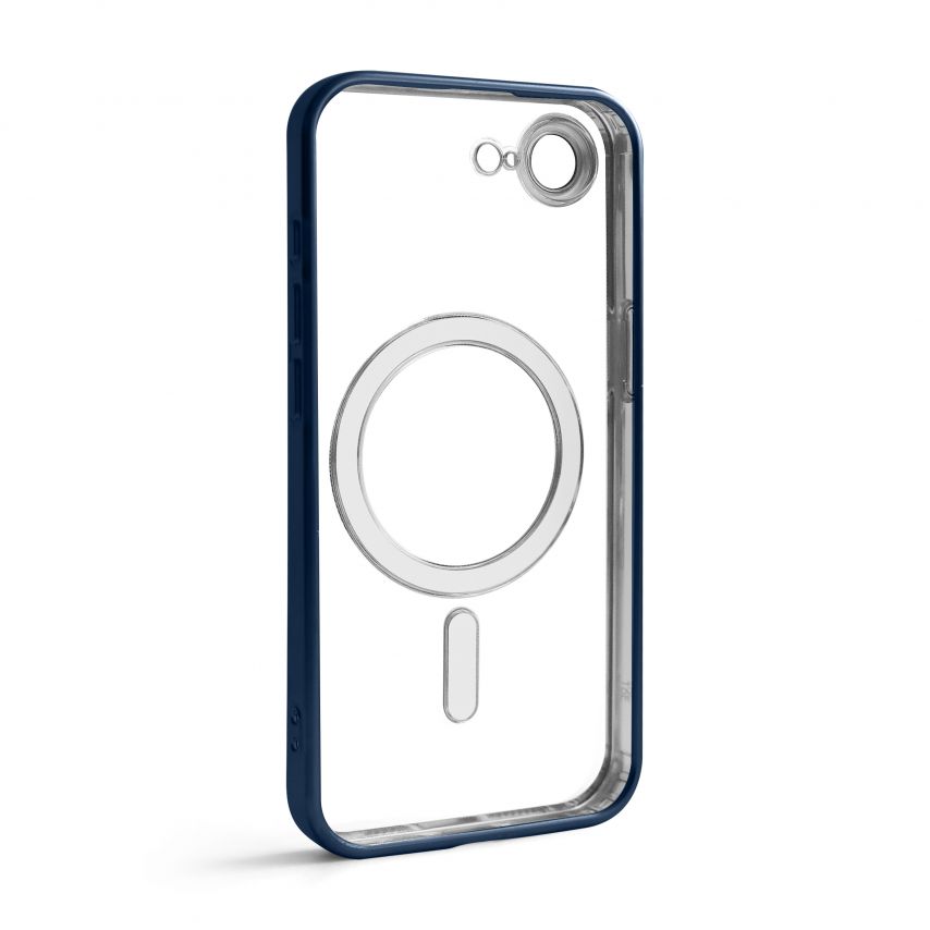 Чехол с функцией MagSafe для Apple iPhone 16e dark blue (07) матовый