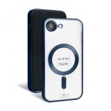 Чехол с функцией MagSafe для Apple iPhone 16e dark blue (07) матовый