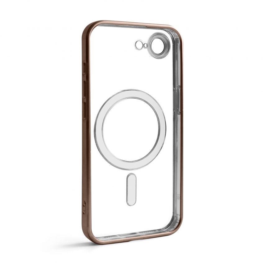 Чехол с функцией MagSafe для Apple iPhone 16e brown (13) матовый