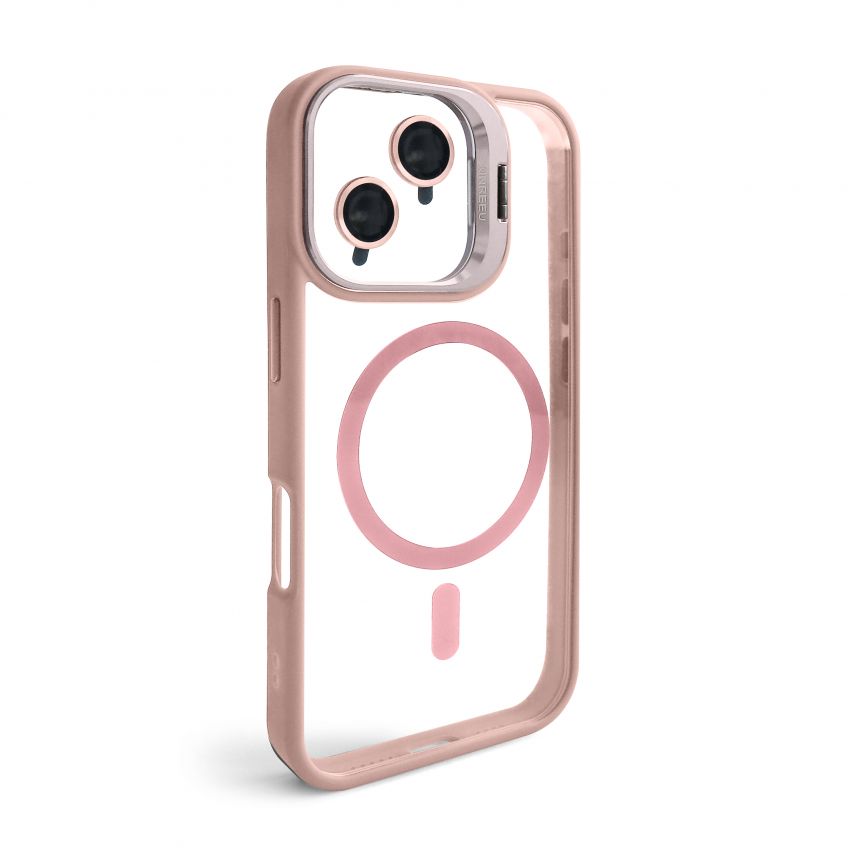 Чохол з функцією MagSafe для Apple iPhone 11 з підставкою та захистом для камер pink (10)