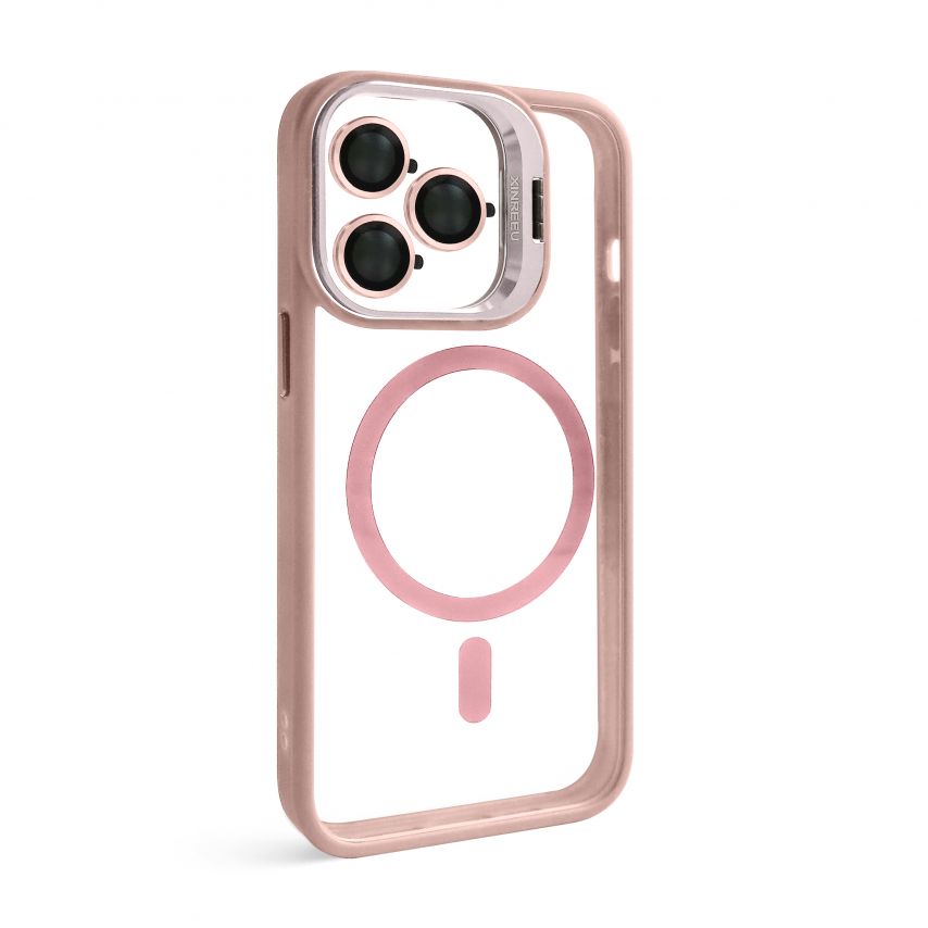 Чохол з функцією MagSafe для Apple iPhone 13 Pro Max з підставкою та захистом для камер pink (10)