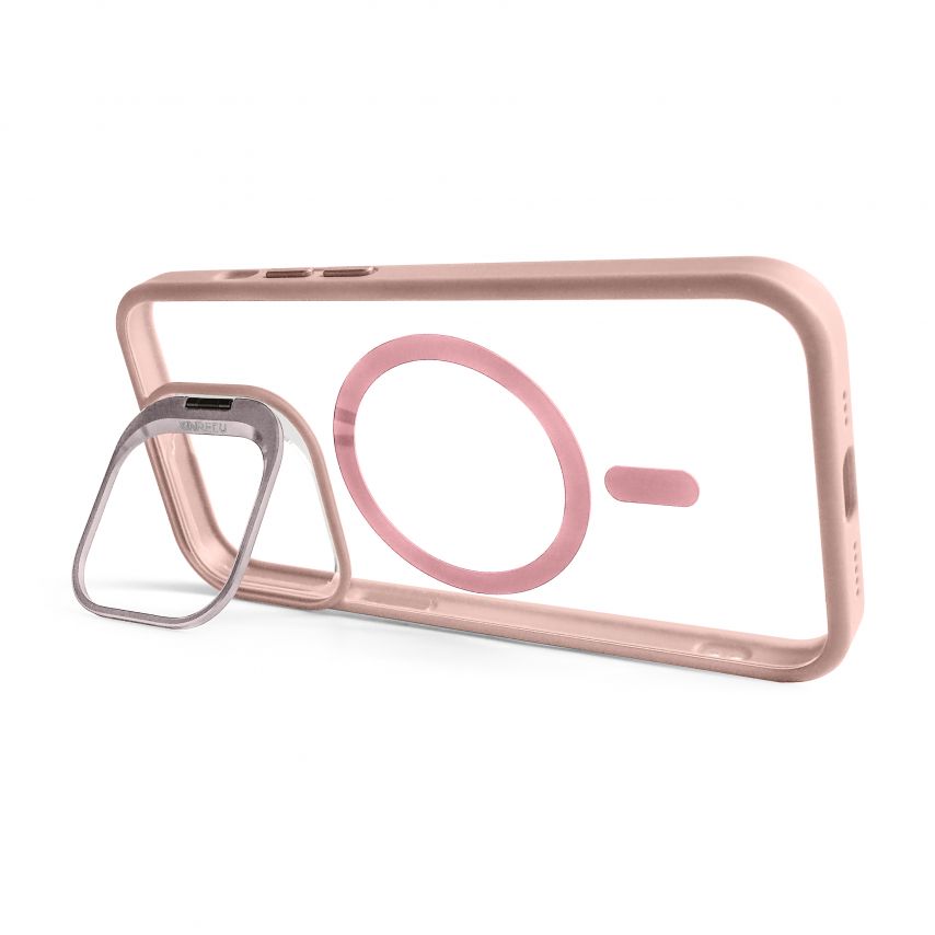 Чохол з функцією MagSafe для Apple iPhone 13 Pro Max з підставкою та захистом для камер pink (10)