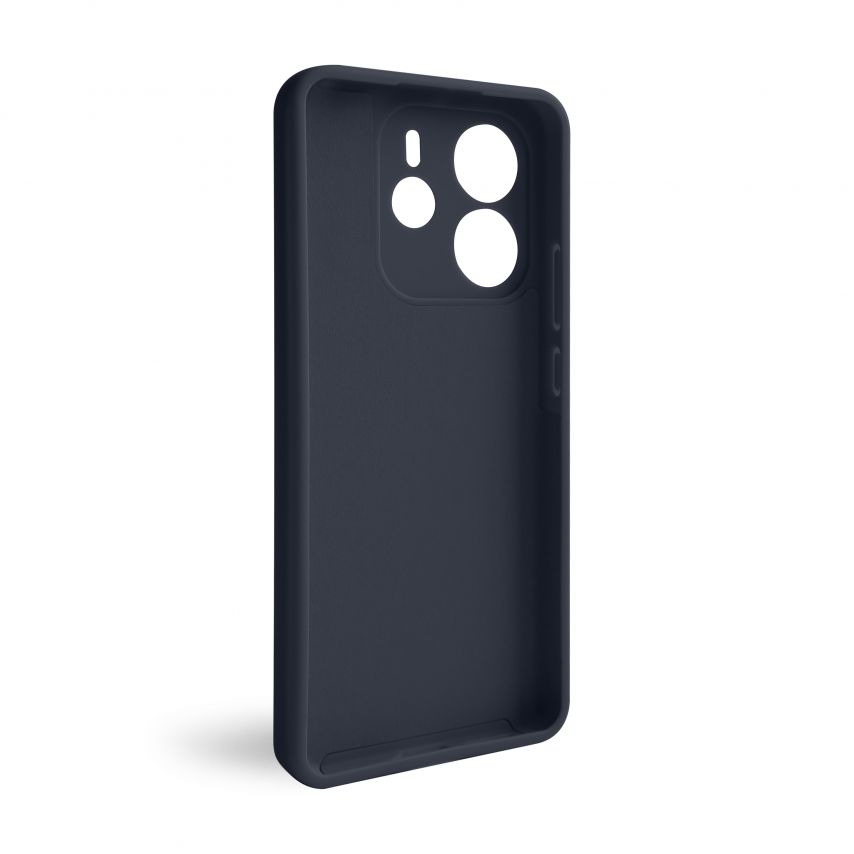 Чехол Full Silicone Case для Xiaomi Redmi Note 14 4G Global dark blue (08) (без логотипа)