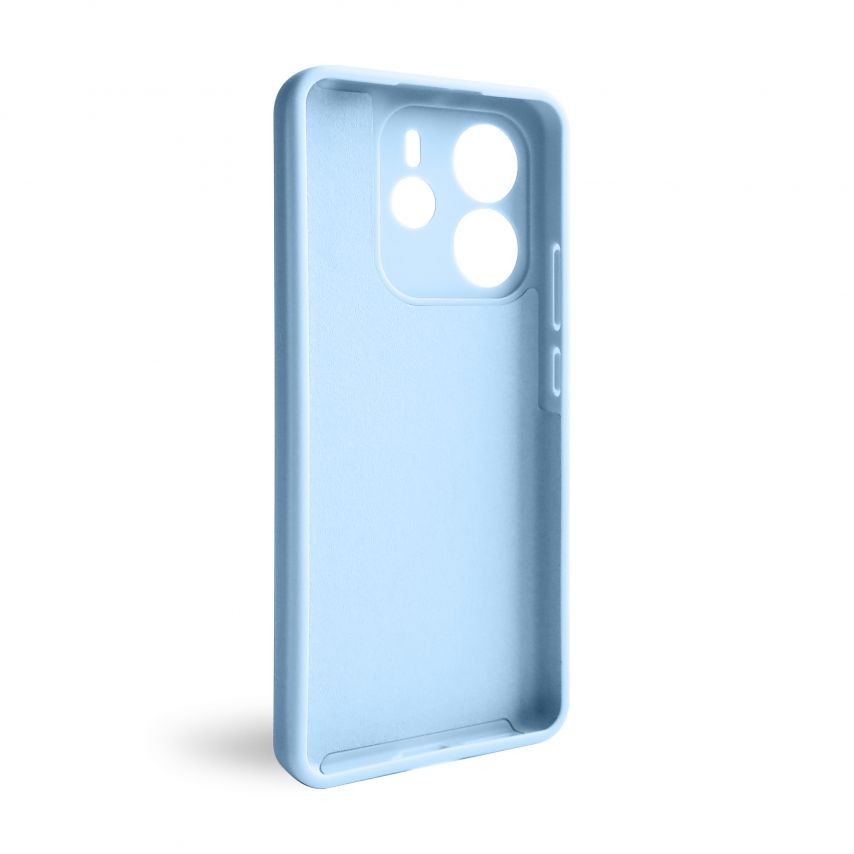Чохол Full Silicone Case для Xiaomi Redmi Note 14 4G Global light blue (05) (без логотипу)