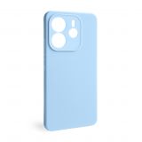 Чохол Full Silicone Case для Xiaomi Redmi Note 14 4G Global light blue (05) (без логотипу)