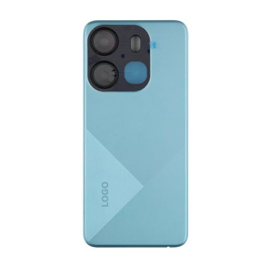 Задняя крышка для Tecno Spark Go 2023 4G (BF7n) со стеклом камеры blue High Quality