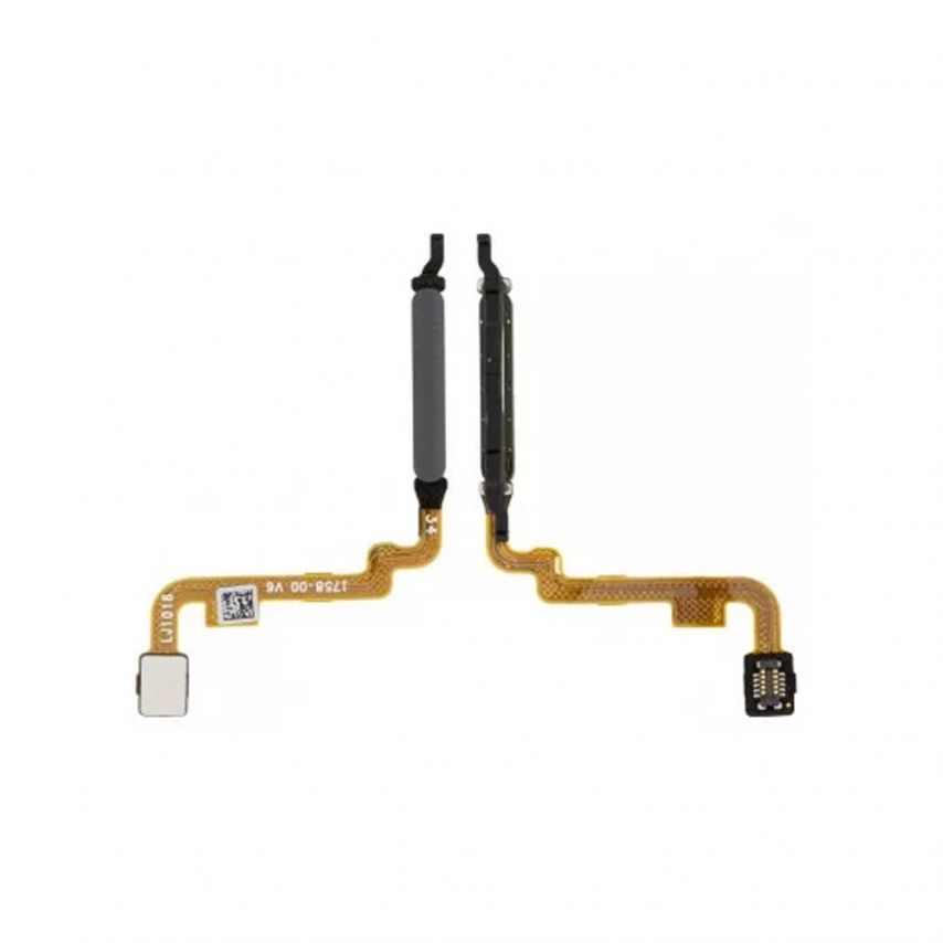 Шлейф для Xiaomi Redmi Note 10 4G, Redmi Note 10S, Poco M5S зі сканером відбитка пальця black High Quality