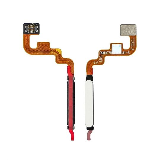 Шлейф для Xiaomi Redmi Note 11 4G, Redmi Note 11S, Poco M4 Pro 4G зі сканером відбитка пальця white High Quality - купити за 221.50 грн у Києві, Україні