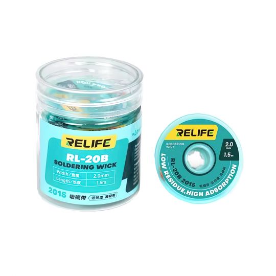 Оплетка для удаления припоя RELIFE RL-20B (2mm x 1,5m) - купить за 104.11 грн в Киеве, Украине