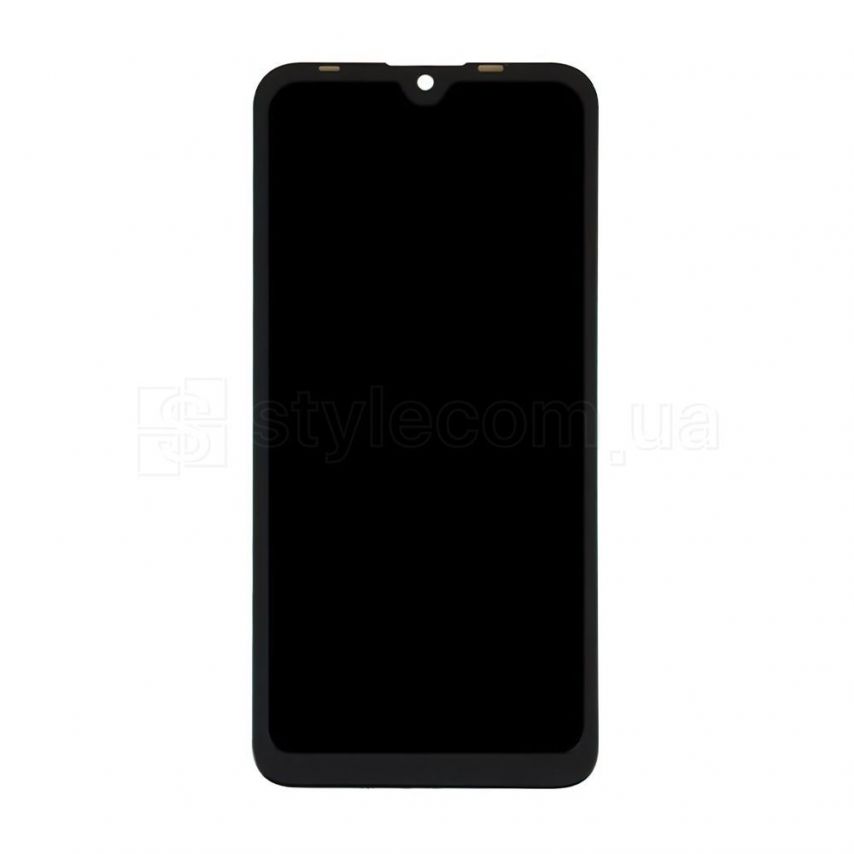 Дисплей (LCD) для Tecno Spark 7 KF6n з тачскріном black High Quality (УЦІНКА! Скол скла знизу)
