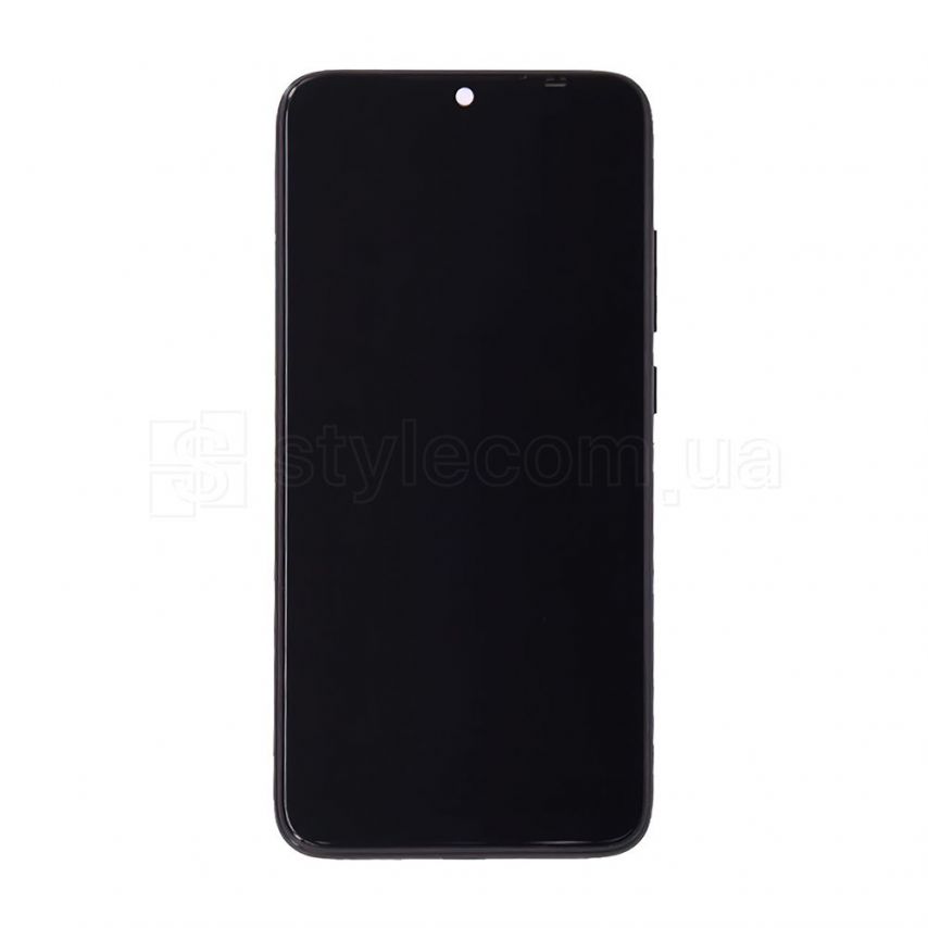 Дисплей (LCD) для Xiaomi Redmi Note 7, Redmi Note 7 Pro з тачскріном та рамкою black Original Quality (УЦІНКА! Пошкодження рамки)