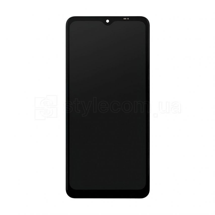 Дисплей (LCD) для Samsung Galaxy A12/A125 (2020) REV. 01 с тачскрином и рамкой black Original Quality (УЦЕНКА! Скол стекла снизу возле рамки)
