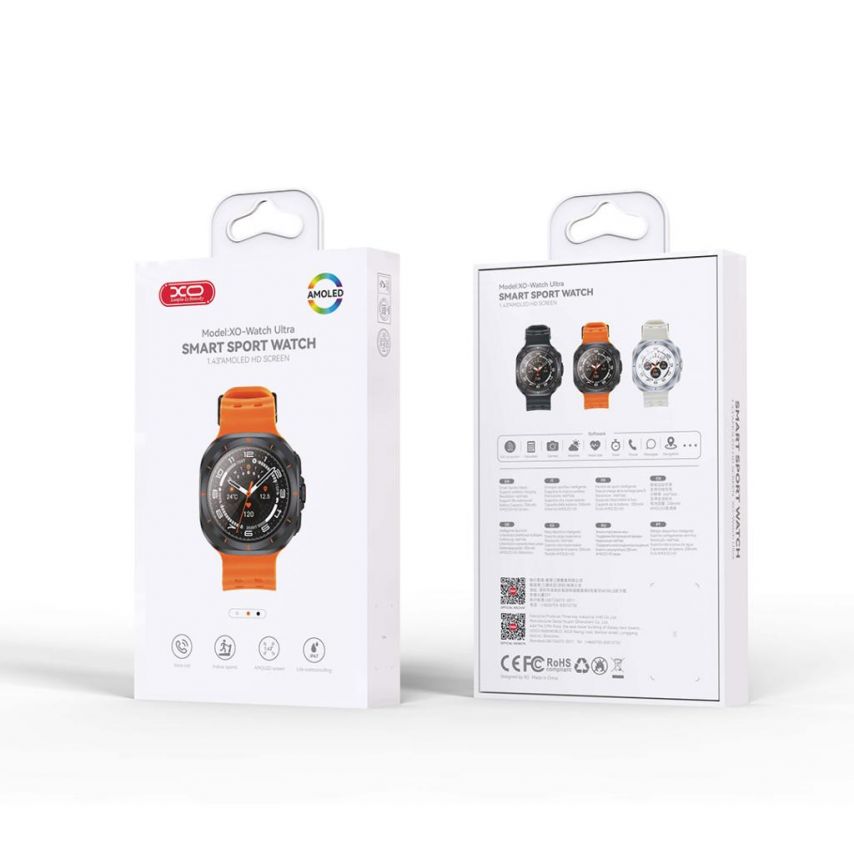 Смарт-годинник (Smart Watch) XO Ultra Amoled Sport black