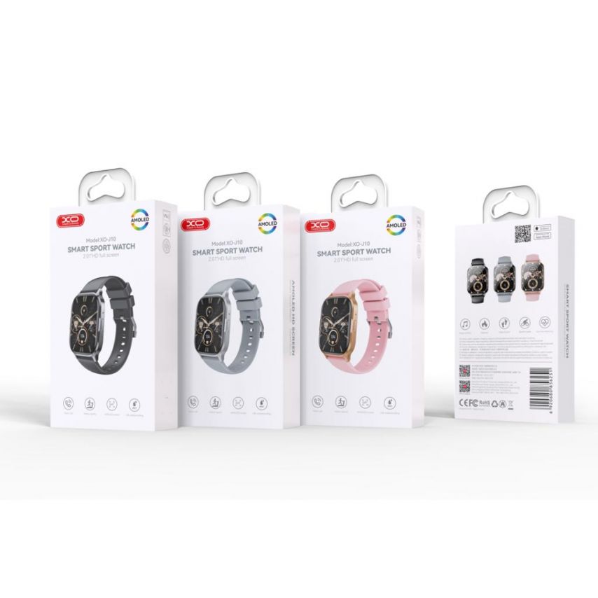 Смарт-часы (Smart Watch) XO J10 Amoled Sport black