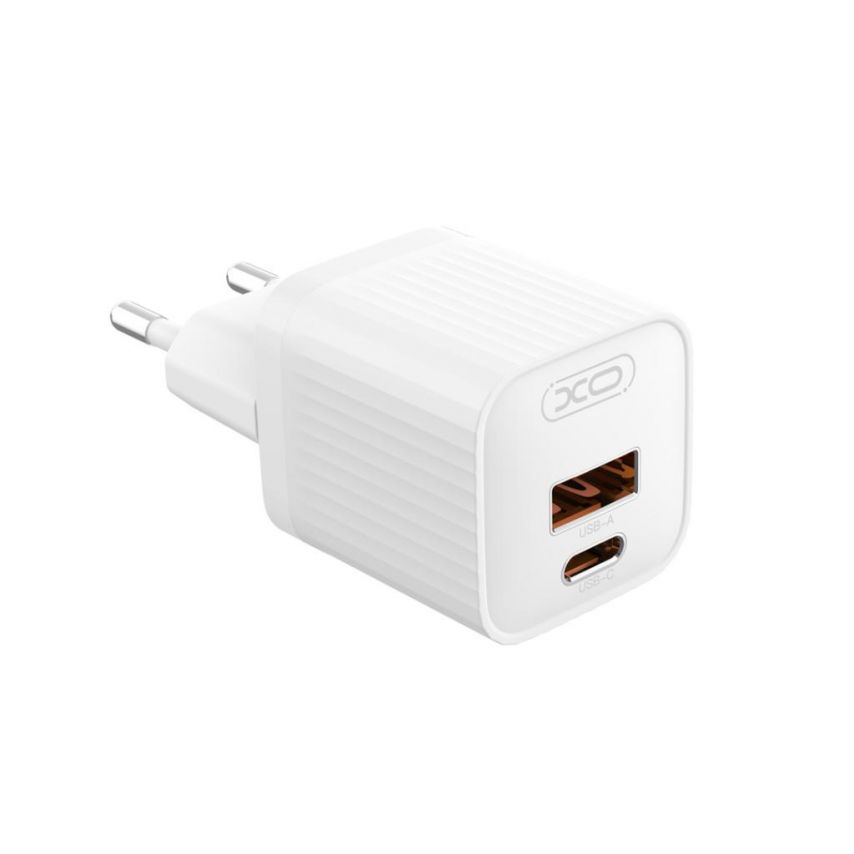 Мережевий зарядний пристрій (адаптер) XO L147 PD_20W / QC3.0_18W white