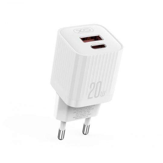 Сетевое зарядное устройство (адаптер) XO L147 PD_20W / QC3.0_18W white - купить за 256.94 грн в Киеве, Украине