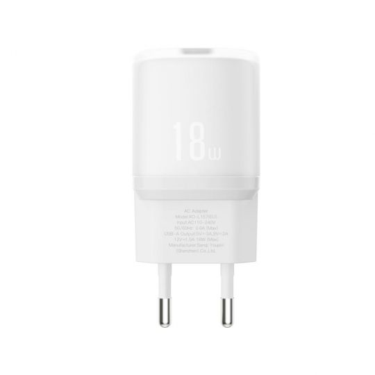 Сетевое зарядное устройство (адаптер) XO L157 1USB / QC3.0 / 18W white