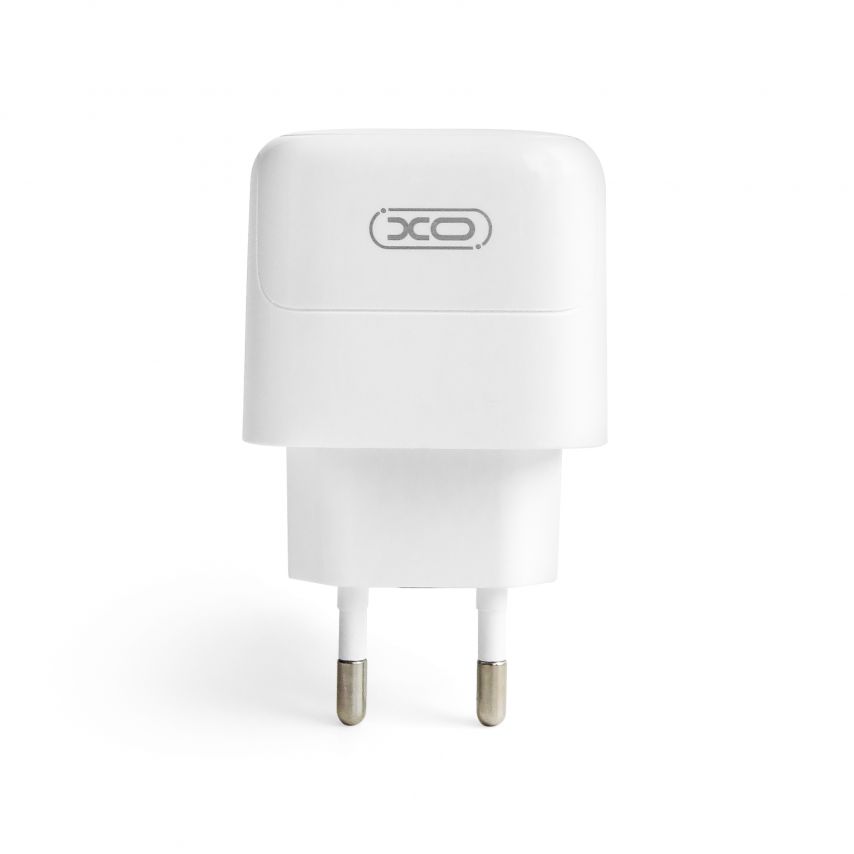 Сетевое зарядное устройство (адаптер) 2в1 XO L136 PD_20W + Data Cable Type-C to Type-C white