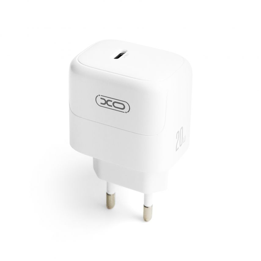 Сетевое зарядное устройство (адаптер) 2в1 XO L136 PD_20W + Data Cable Type-C to Type-C white