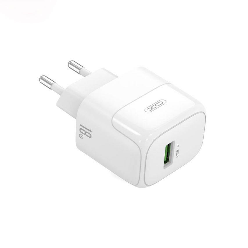 Сетевое зарядное устройство (адаптер) XO L135 1USB / QC3.0 / 18W white