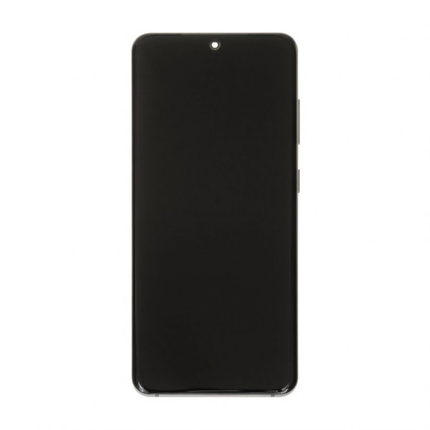 Дисплей (LCD) для Samsung Galaxy S20/G980 (2020) з тачскріном та рамкою silver (Oled) Original Quality