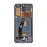 Дисплей (LCD) для Samsung Galaxy S20/G980 (2020) з тачскріном та рамкою silver (Oled) Original Quality