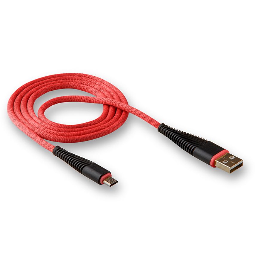 Кабель USB WALKER C550 Micro red