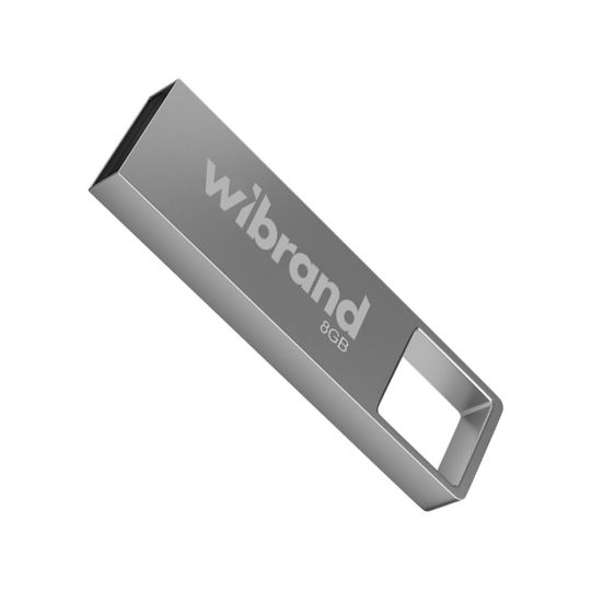 Флеш-память USB Wibrand Shark 8GB USB 2.0 silver - купить за 159.48 грн в Киеве, Украине