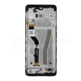 Дисплей (LCD) для Motorola XT2135-2, XT2135, G40 Fusion, G60 c тачскрином и рамкой (IPS) black Original Quality (УЦЕНКА! Отслойка камеры)