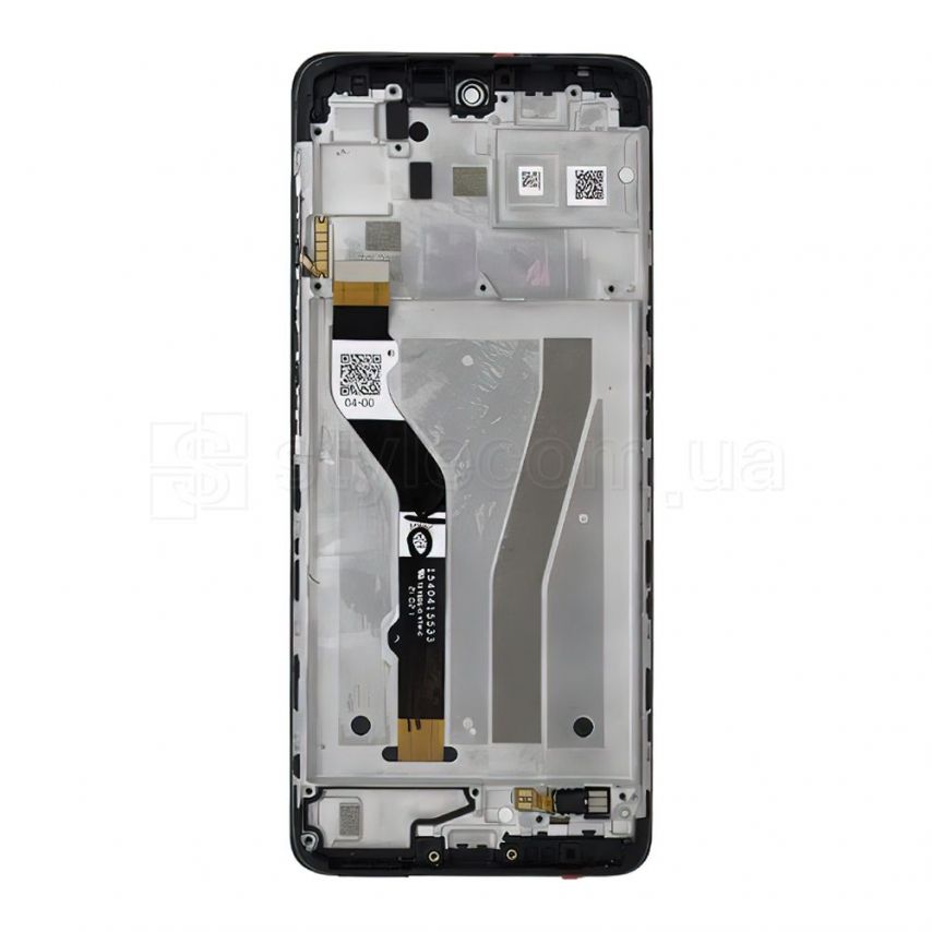 Дисплей (LCD) для Motorola XT2135-2, XT2135, G40 Fusion, G60 c тачскрином и рамкой (IPS) black Original Quality (УЦЕНКА! Отслойка камеры)