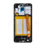 Дисплей (LCD) для Samsung Galaxy A20e/A202 (2019) з тачскріном та рамкою black (IPS) Original Quality (УЦІНКА! Пошкодження рамки)