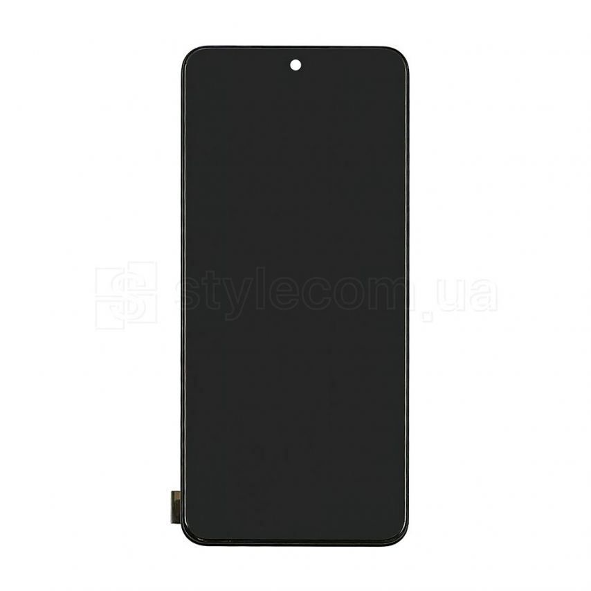 Дисплей (LCD) для Xiaomi Redmi Note 12 4G з тачскріном та рамкою black (IPS) High Quality (УЦІНКА! Пошкодження рамки)
