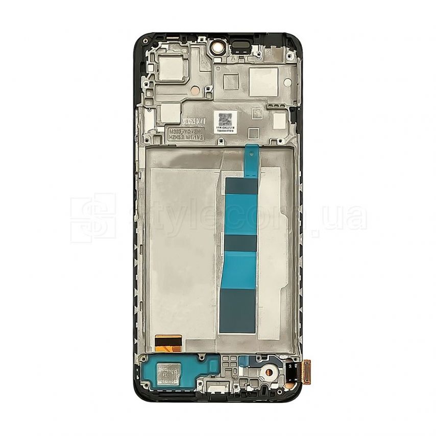 Дисплей (LCD) для Xiaomi Redmi Note 12 4G з тачскріном та рамкою black (IPS) High Quality (УЦІНКА! Пошкодження рамки)