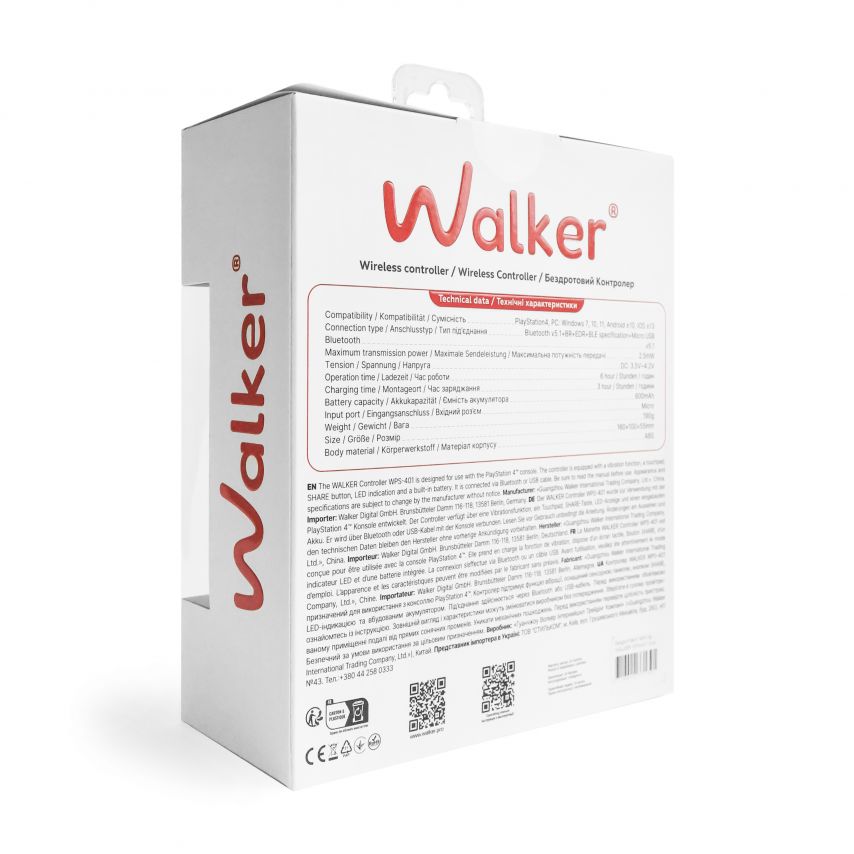Бездротовий геймпад WALKER WPS-401 blue