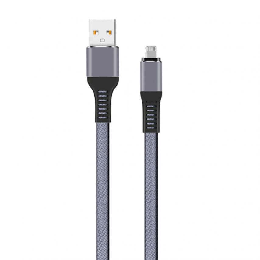 Кабель USB WALKER C750 Lightning dark grey