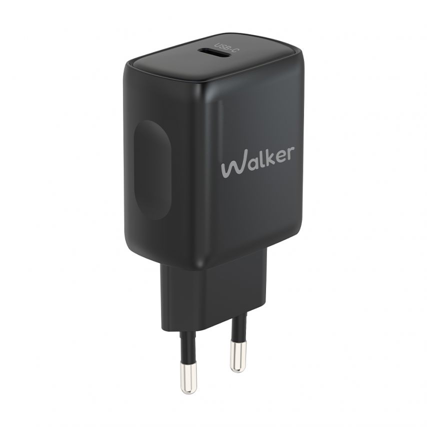 Мережевий зарядний пристрій (адаптер) WALKER WH-64 PD_25W black