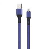 Кабель USB WALKER C750 Lightning dark blue