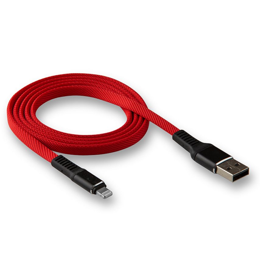 Кабель USB WALKER C750 Lightning red