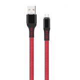 Кабель USB WALKER C750 Micro red