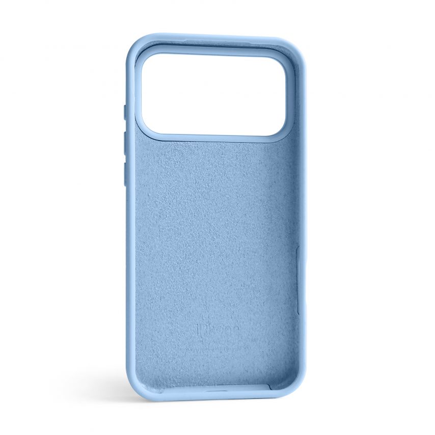 Чехол Full Silicone Case для Apple iPhone 17 Pro Max light blue (05)