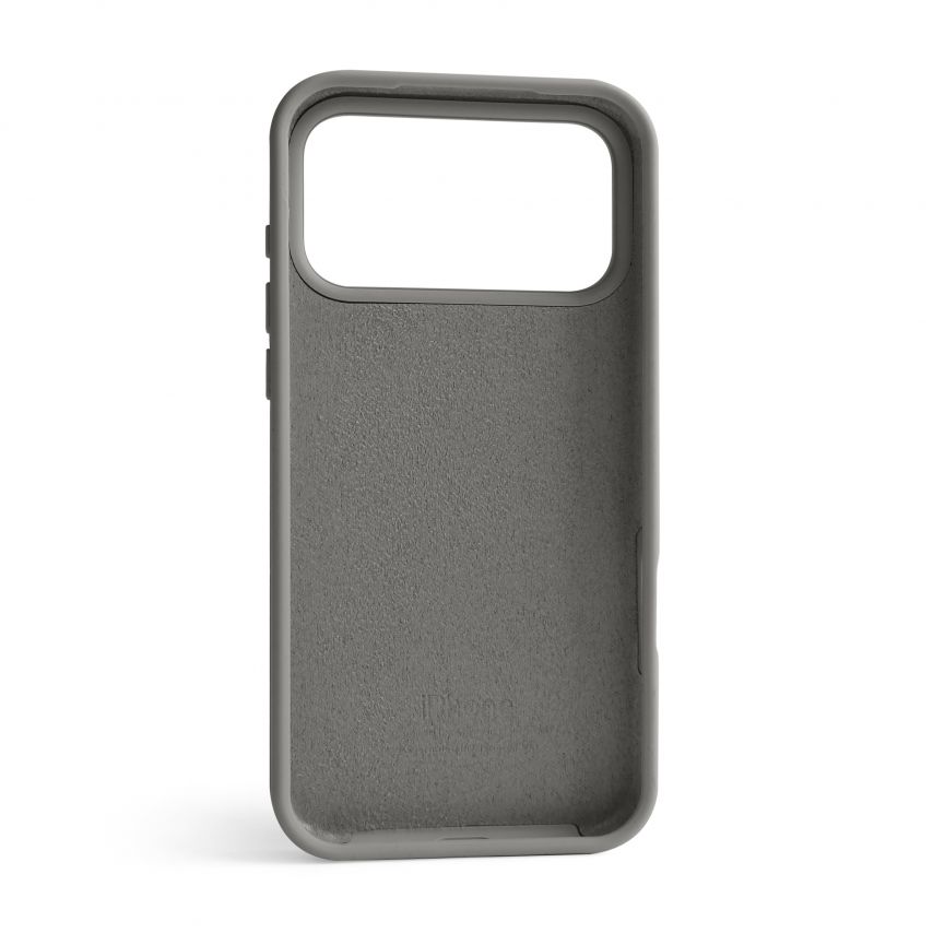 Чехол Full Silicone Case для Apple iPhone 17 Pro Max titanium grey (74)